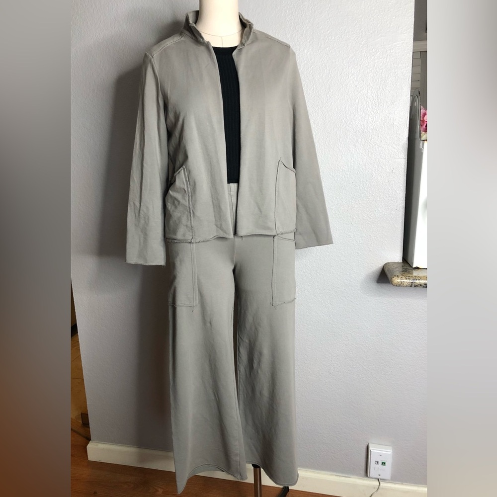 Prairie Cotton cotton jersey jacket and pants set